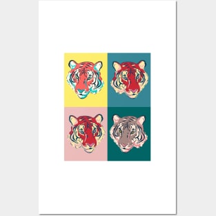 Tiger Faces Posters and Art